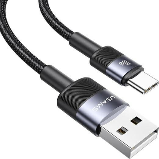 Kabel USB Usams USB-A - USB-C 1.2 m Czarny