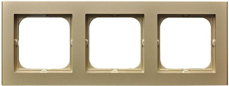 Ospel Ramka potrójna Sonata szampański złoty (R-3R/39)