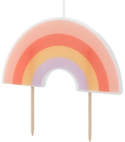 Świeczka urodz.Tęcza 4,5cm mix SCS-21 30893
