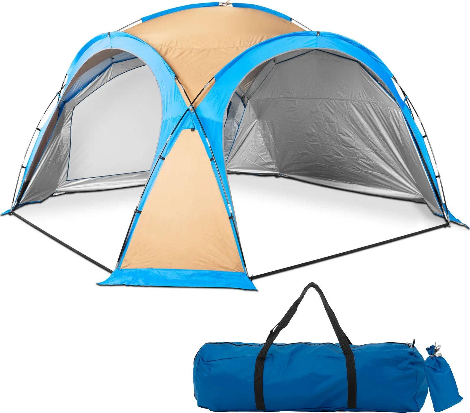 Uniprodo Namiot pawilon plażowy ogrodowy 420 x 420 x 235 cm Namiot pawilon plażowy ogrodowy 420 x 420 x 235 cm