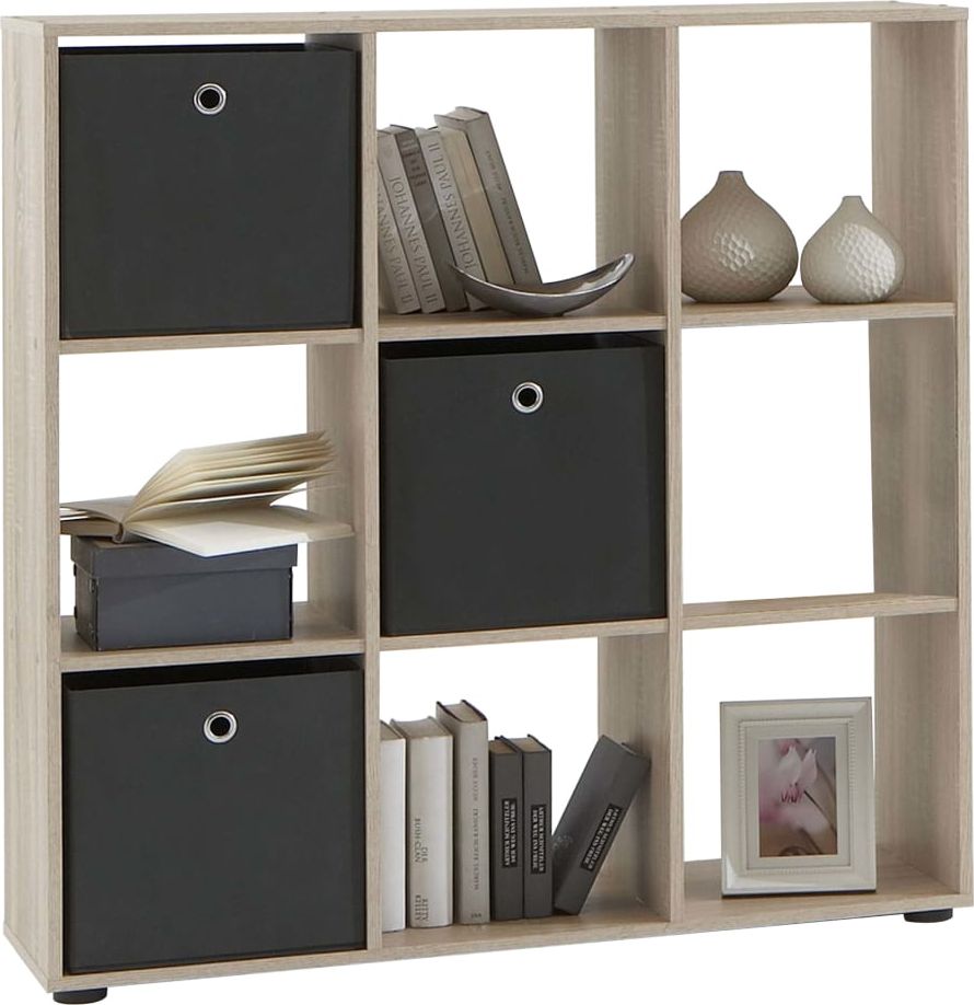 FMD FMD Regał z 9 przegrodami, dębowy