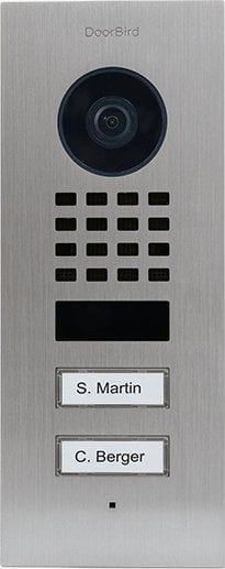 DoorBird D1102V IP Vid. Türst. V2A Edels. 2Ruftasten Unterputz
