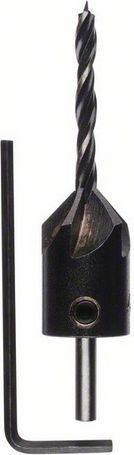 Bosch Wiertła spiralne 4mm do drewna z pogłębiaczem (2608596391)