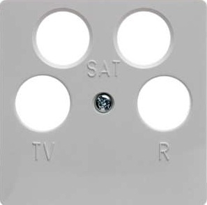 Hager Pokrywa gniazda antenowego biała - 14841909