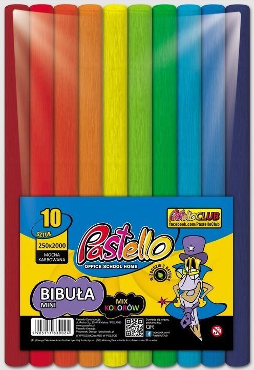 Pastello Bibuła mini 25x200 mix