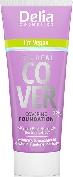 Delia Delia Cosmetics It`s Real Cover Podkład kryjący rewitalizująco-nawilżający nr 201 Vanille 30ml