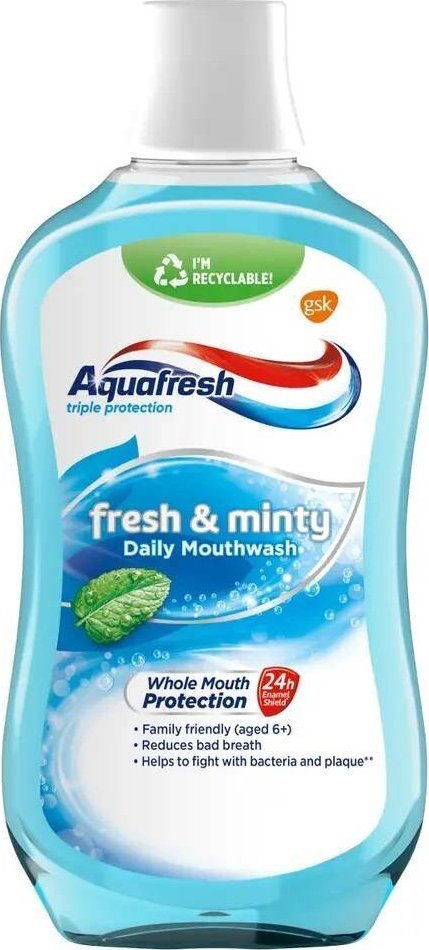 Aquafresh Aquafresh Fresh & Minty płyn do płukania jamy ustnej 500ml