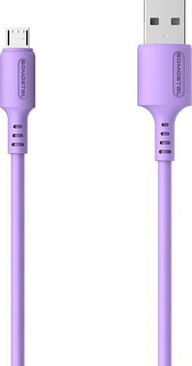 Kabel USB Somostel USB-A - microUSB 1.2 m Fioletowy (SMS-BP06 USB - micro USB Fioletowy)