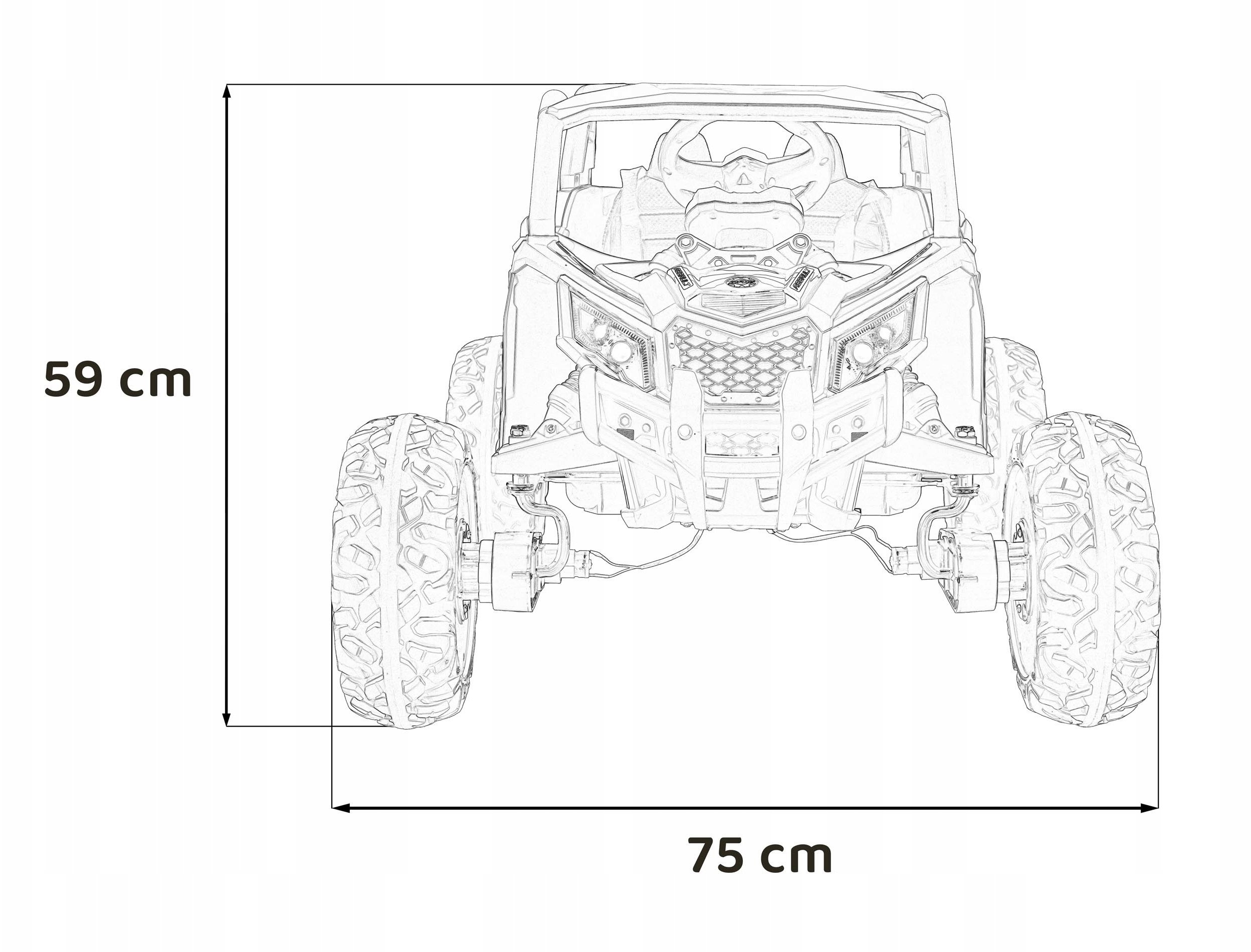 Pojazd Buggy ATV Defend 4x4 Czerwony