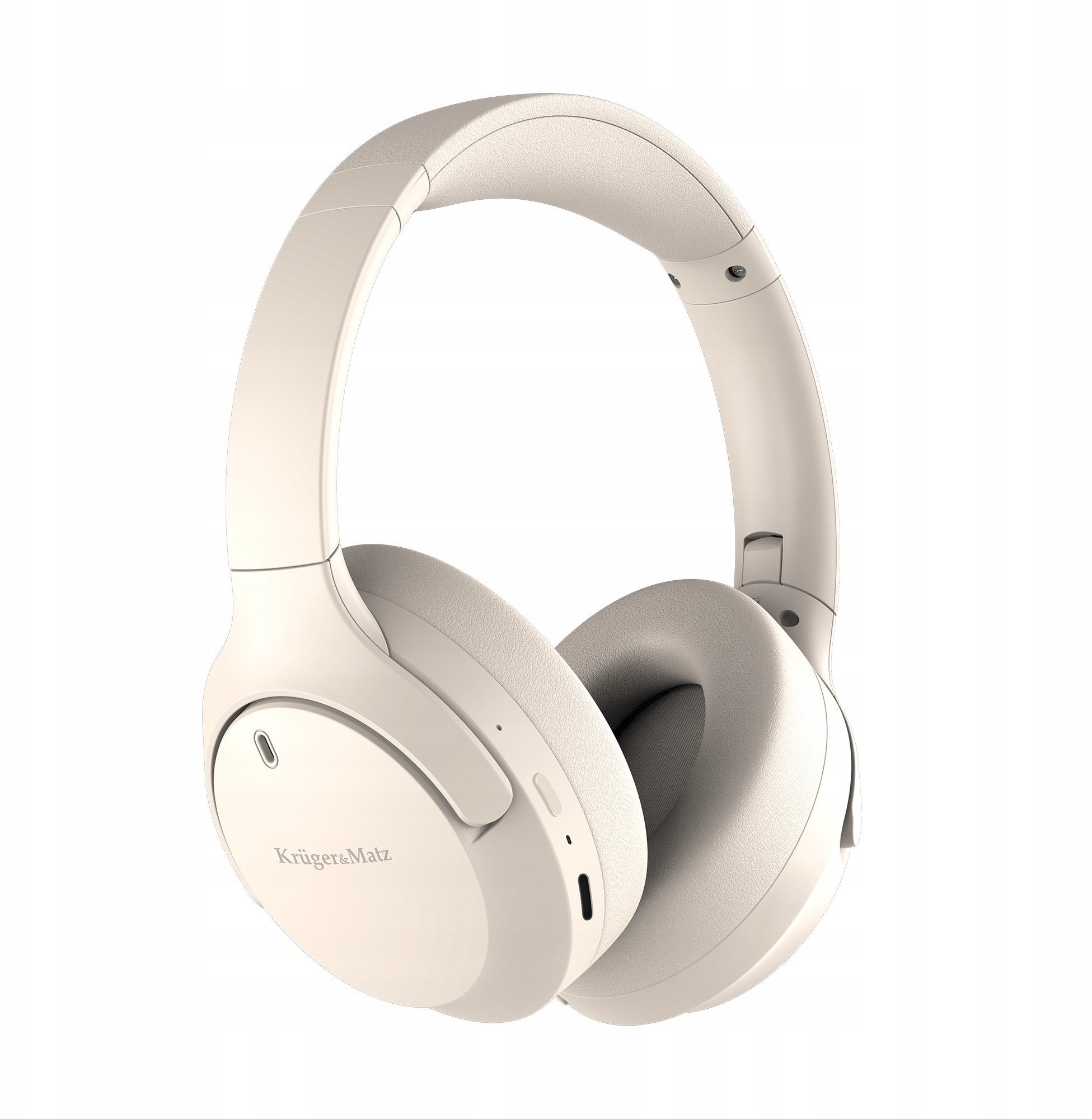 Bezprzewodowe słuchawki nauszne z ANC , Kruger&Matz Street 4 , beżowe