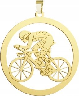 Radziszewska Jewellery Pozłacana Zawieszka Kolarstwo GRAWER GRATIS