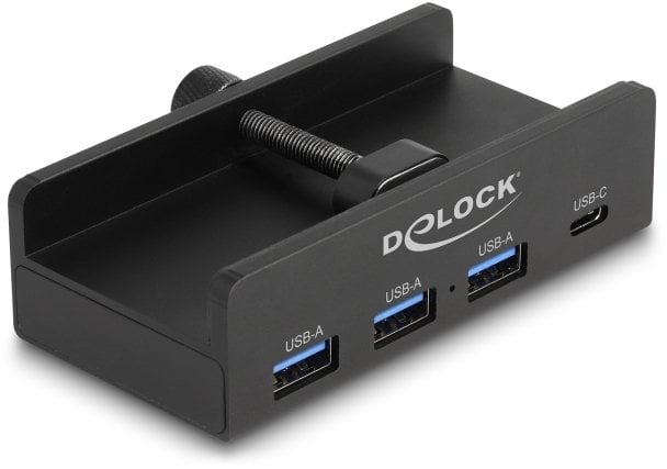 HUB USB Delock huby i koncentratory USB 2.0 Type-A 5000 Mbit/s Czarny