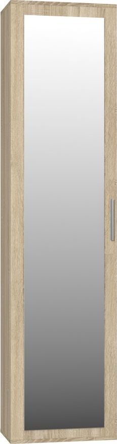 Elior Szafa słupek z lustrem Kaya - dąb sonoma