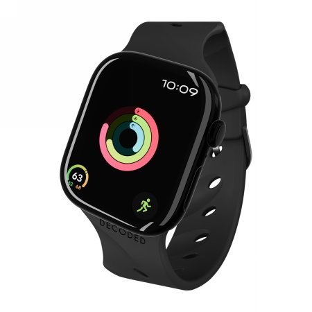 Decoded Silicone Ares Splice Band - silikonowy pasek do Apple Watch 40/42 mm (black)