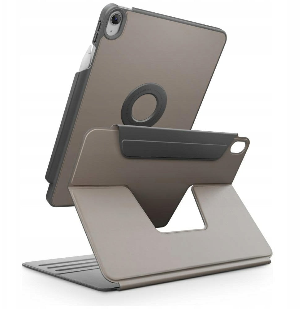 Etui UNIQ Rovus Snapmount Magnetic 360 Rotating Detachable do Apple iPad 10.9" 2022 / 11" 2025 szary