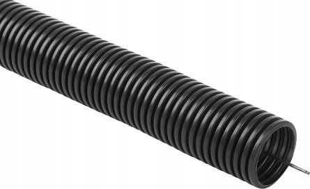 STASIŃSKI Rura instalacyjna giętka karbowana, peszel PVC, UV, 320N z pilotem 25/21 25m