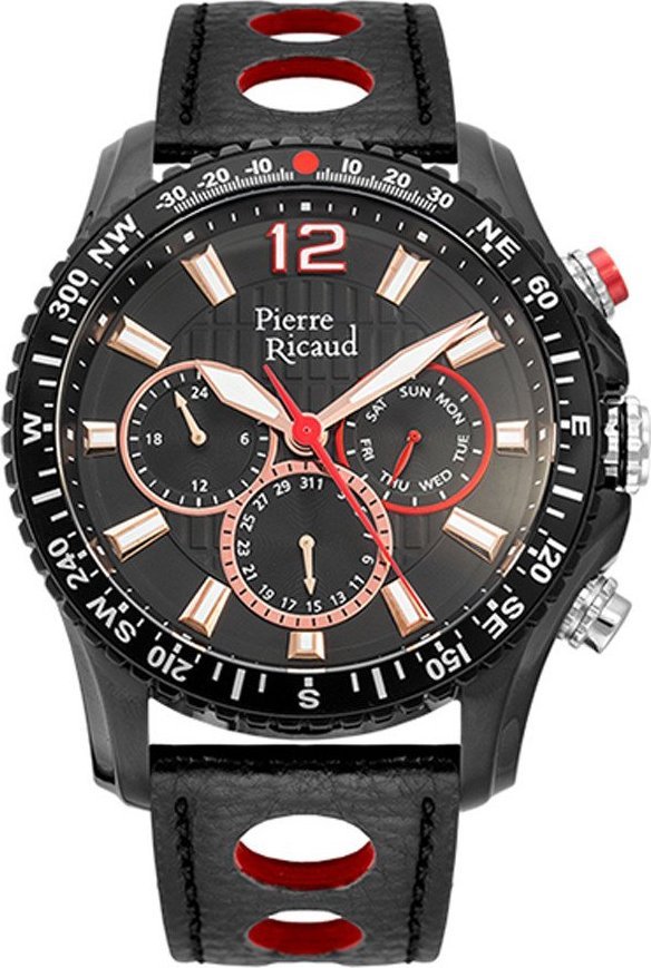 Zegarek Pierre Ricaud Zegarek męski Pierre Ricaud P97222.B254QFR czarny
