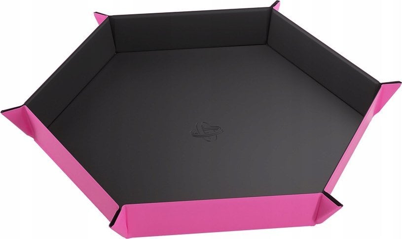 Gamegenic Gamegenic: Magnetic Dice Tray - Hexagonal - Black/Pink