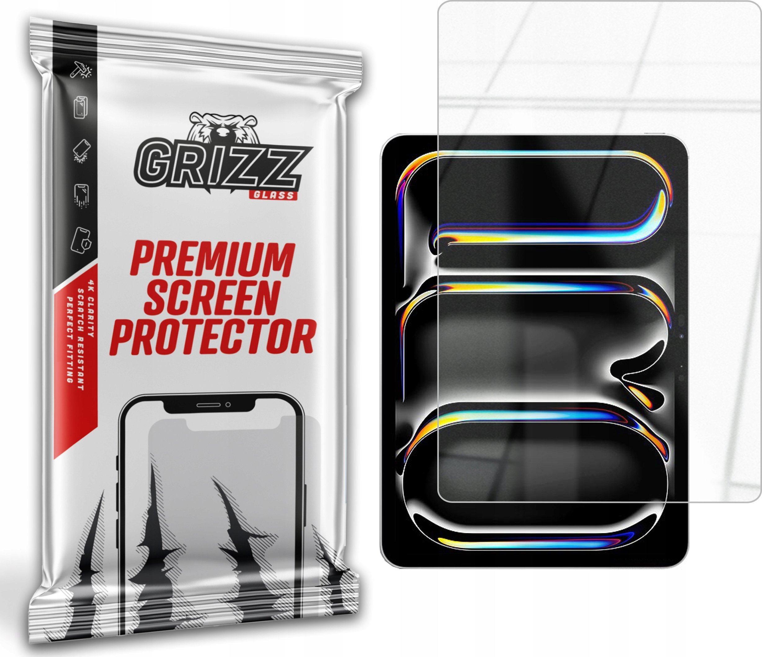 GrizzGlass Szkło hybrydowe GrizzGlass HybridGlass do Apple iPad Pro 11" 2024 (5. generacji)