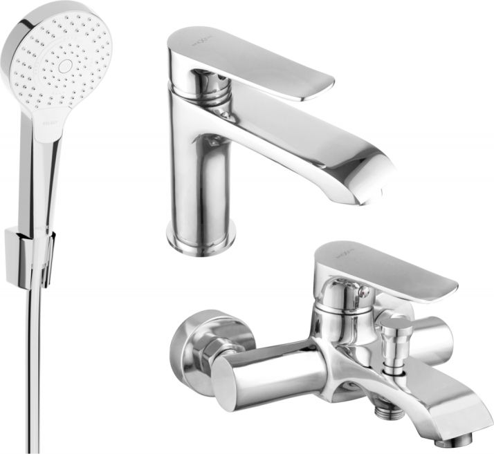 Mexen Mexen Pecos R05 zestaw wannowy, chrom - 72703R05-00