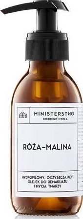 Ministerstwo Dobrego Mydła Ministerstwo Dobrego Mydła Hydrofilowy olejek do mycia i demakijażu - róża-malina 140ml