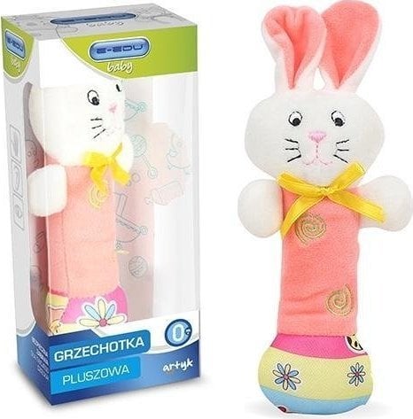 Artyk Grzechotka pluszowa Króliczek E-Edu baby 128585 Artyk