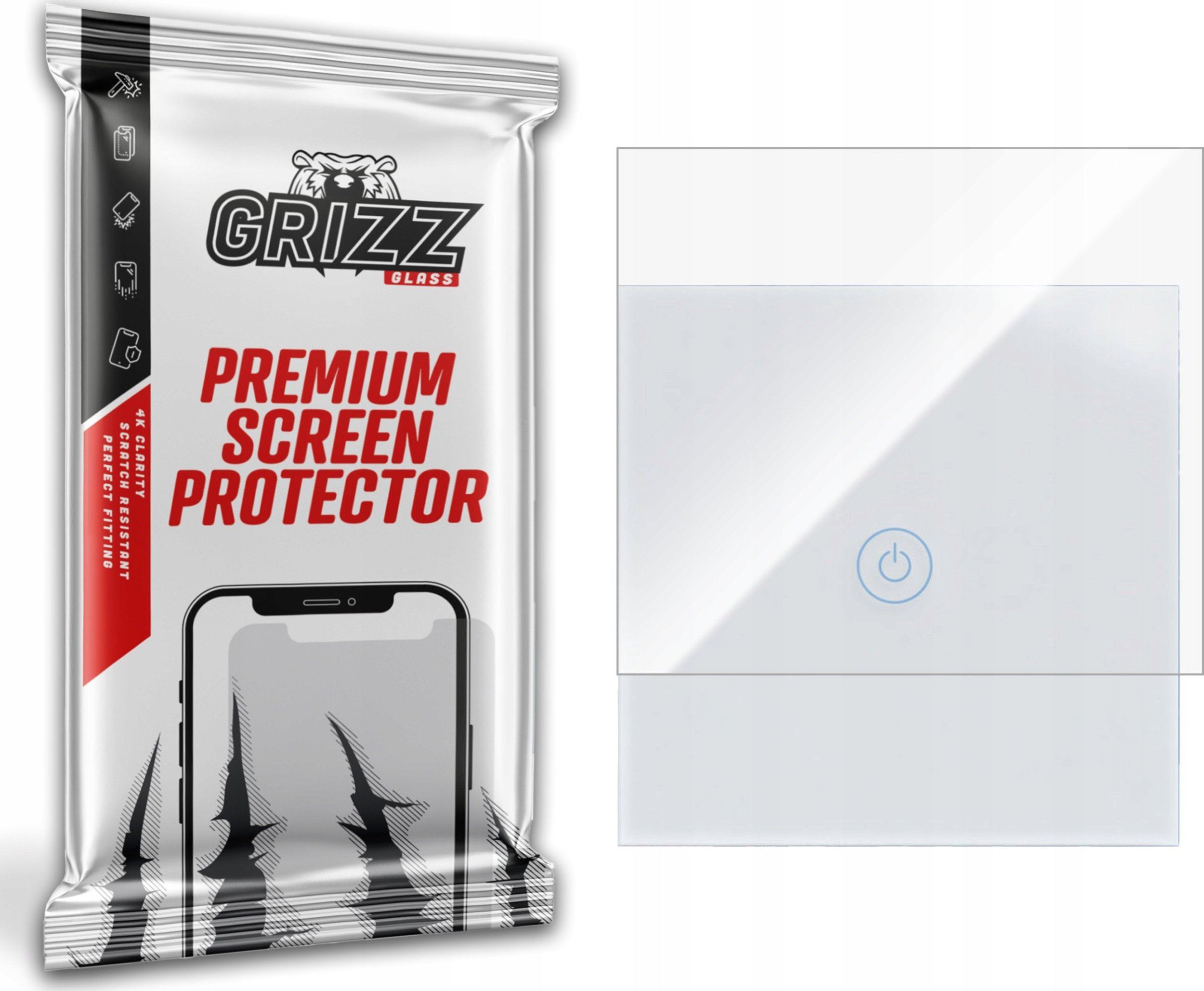 GrizzGlass Folia ceramiczna GrizzGlass CeramicFilm do inteligentnego włącznika światła SETTI+ SSW310