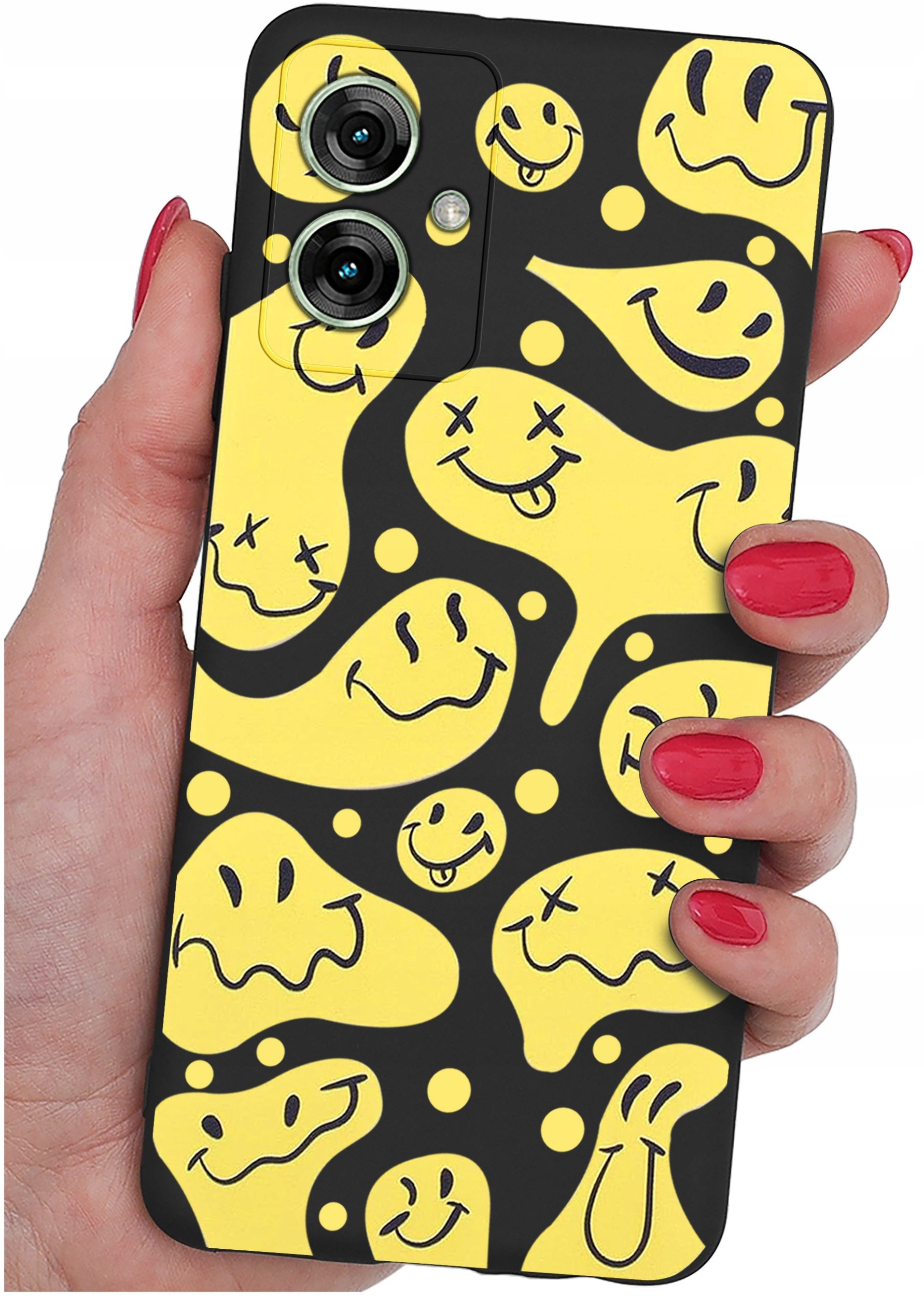 Etui do Motorola Moto G55 5G WZORY |SILIKONOWE MATT CASE + SZKŁO 9H