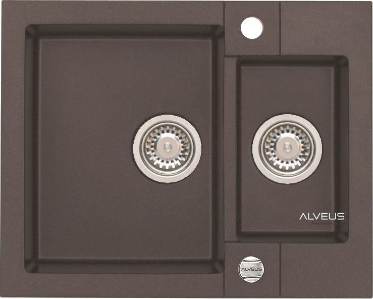 Zlewozmywak Alveus Rock 80 granitowy chocolate