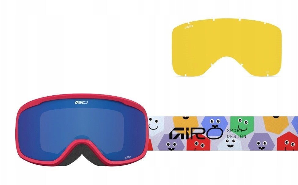 Giro Gogle zimowe juniorskie GIRO BUSTER MULTI FACES (OTG) (Cylindrical) (Lustrzana szyba kolorowa GREY COBALT 8-18% S3)