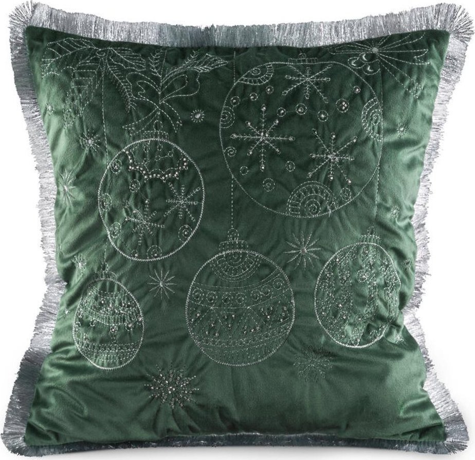 Eurofirany POSZEWKA ŚWIATECZNA 118B 45 X 45 CM CIEMNOZIELONY