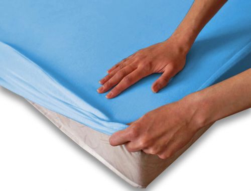 Darymex Ochronne prześcieradło z gumką SG niebieskie r. 60x120 cm