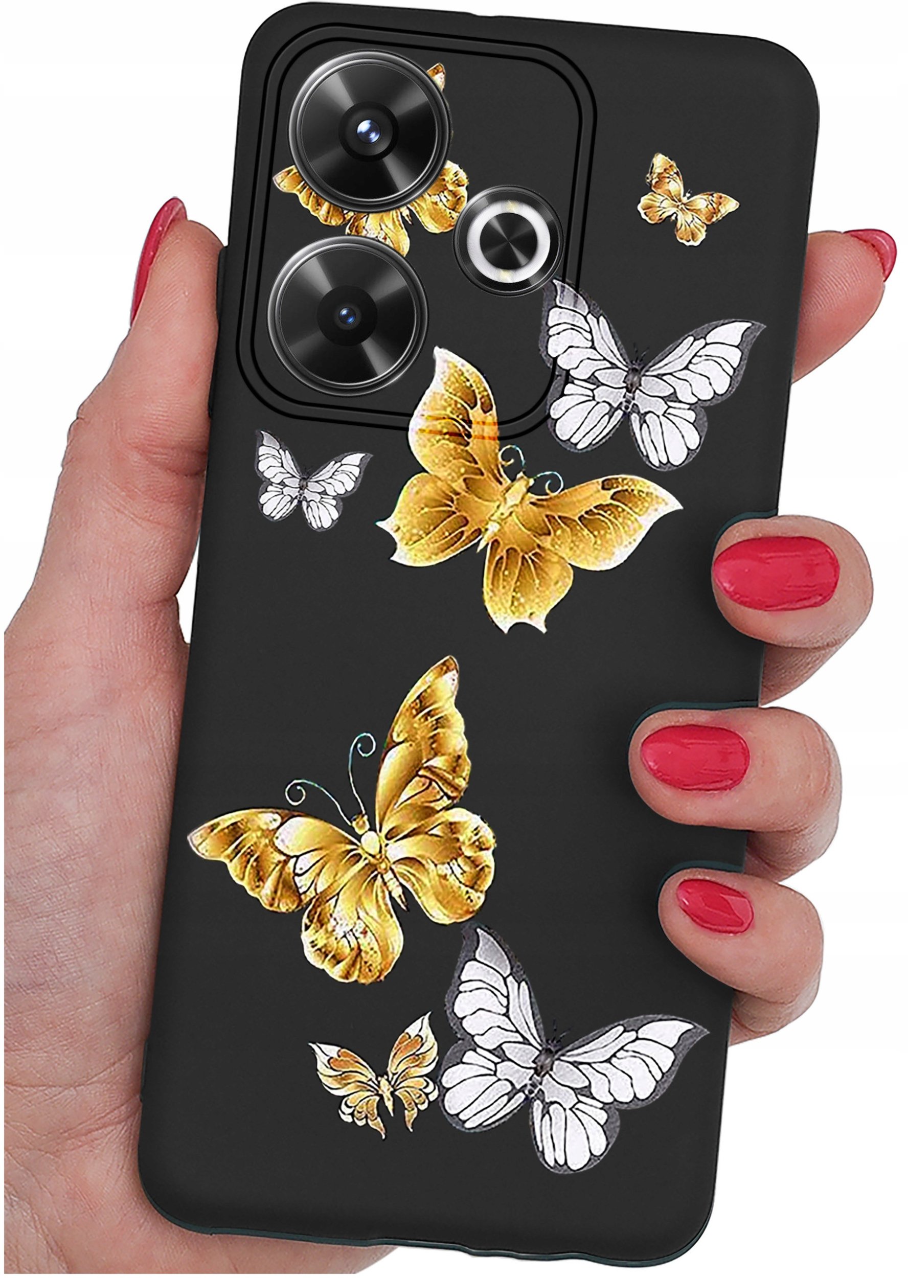 Etui do Xiaomi Redmi 13 4G WZORY |SILIKONOWE MATT CASE + SZKŁO 9H