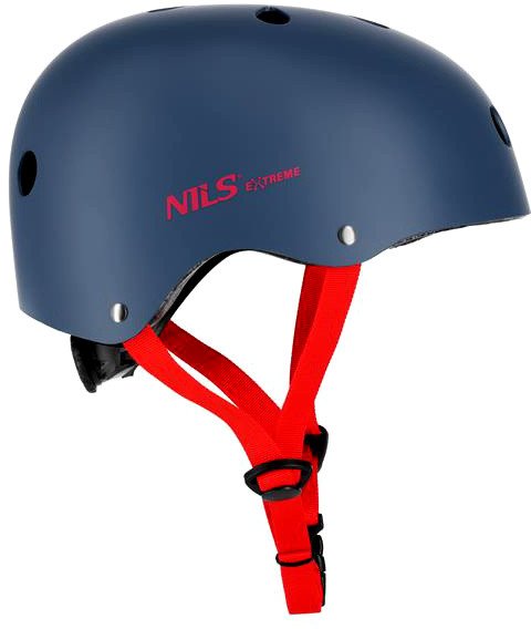 MTW001-1 KASK SZARO-CZERWONY ROZM. XS(48-52CM) NILS EXTREME