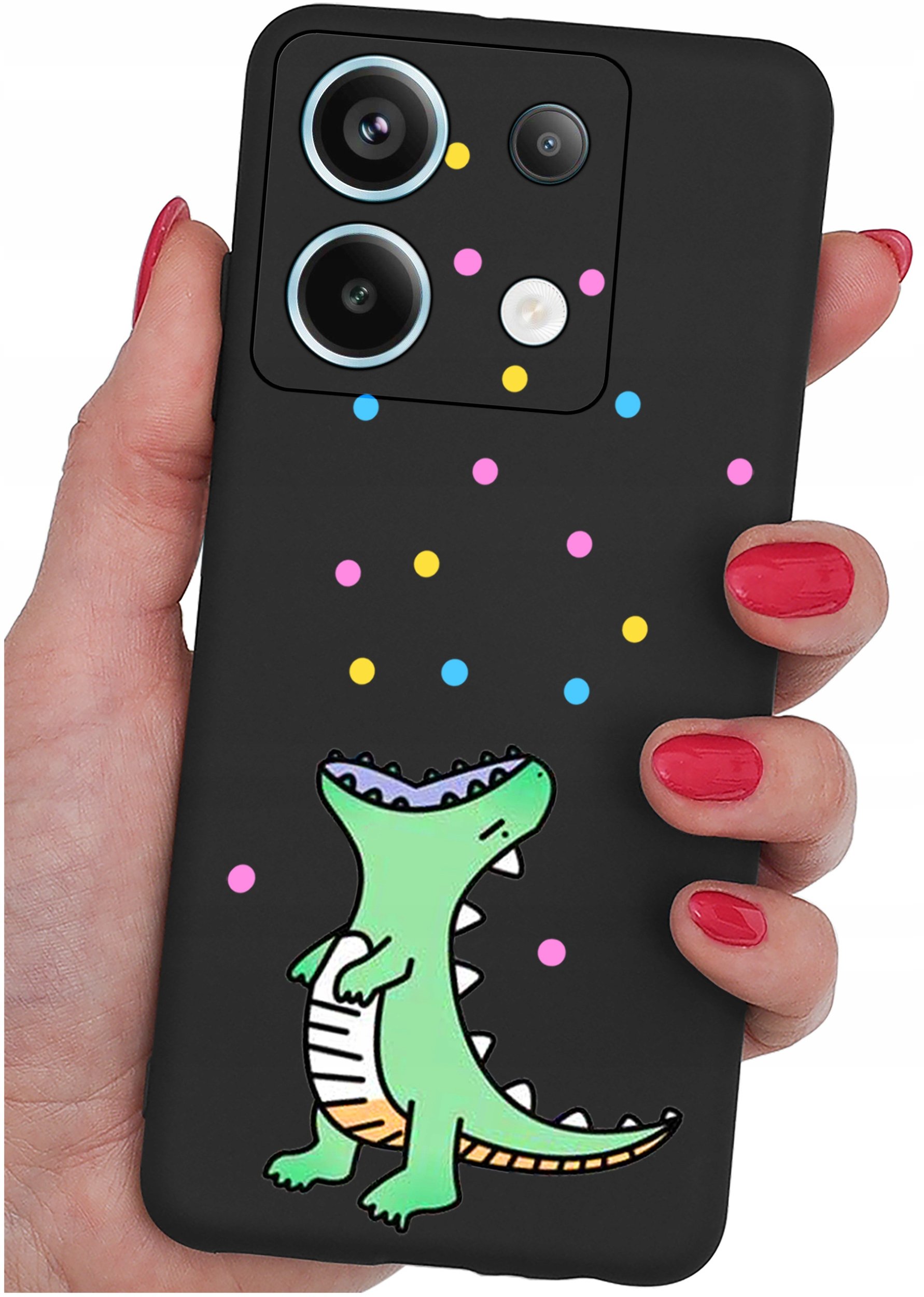 ETUI do Xiaomi Redmi Note 13 Pro 5G WZORY |SILIKONOWE MATT CASE +SZKŁO 9H