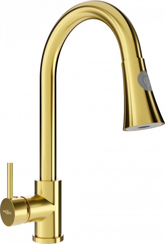 Bateria kuchenna Mexen Elia stojąca złota