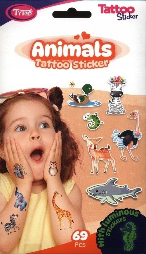 Stnux TYTOO TATUAŻE NAKLEJKI ZWIERZĘTA