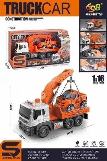 Maksik Laweta z dĽwigiem ze ¶wiatłem i dĽwiękiem 1:16