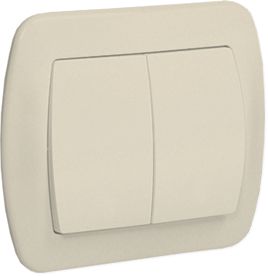 Kontakt-Simon Łącznik świecznikowy Simon Akord podwójny 10AX beżowy (AW5/12)