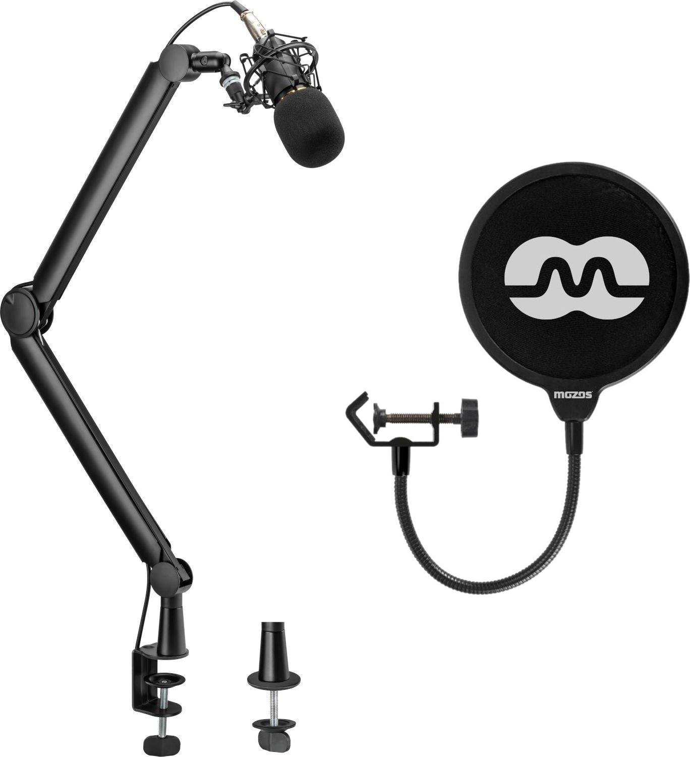 Mozos Mozos SB39 - Statyw Biurkowy Na Mikrofon + Pop filtr mikrofonowy PS-1