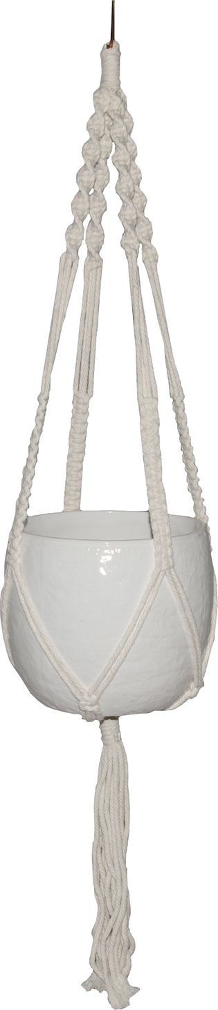 Tajemniczy ogród Makrama na doniczkę M