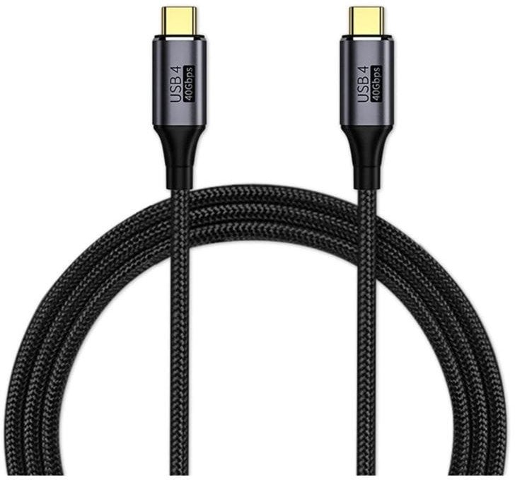 Kabel USB PremiumCord USB-C - USB-C 0.3 m Czarny (ku4cr03)