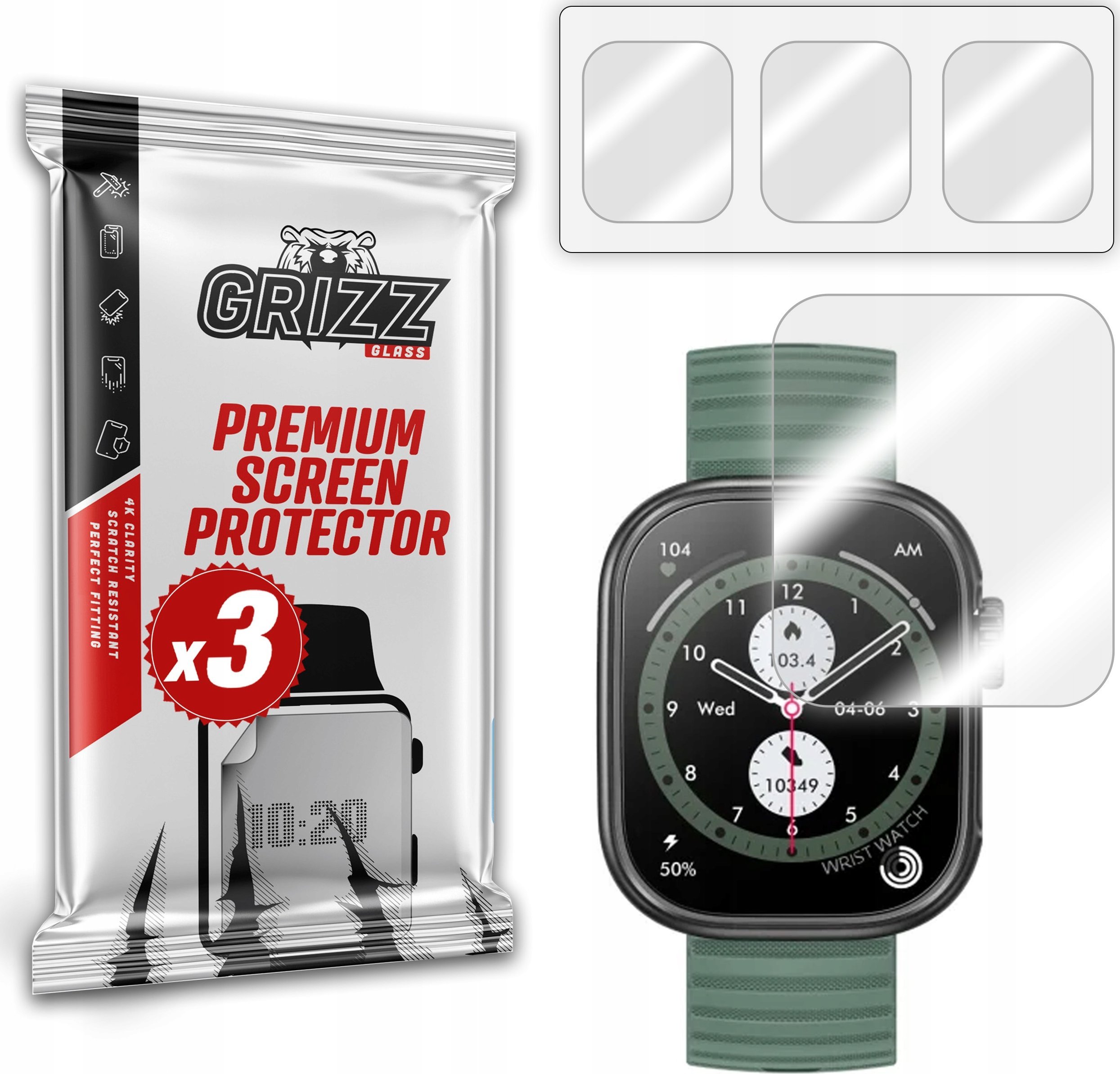 GrizzGlass Folia hydrożelowa GrizzGlass Hydrofilm do MyPhone Watch Tool