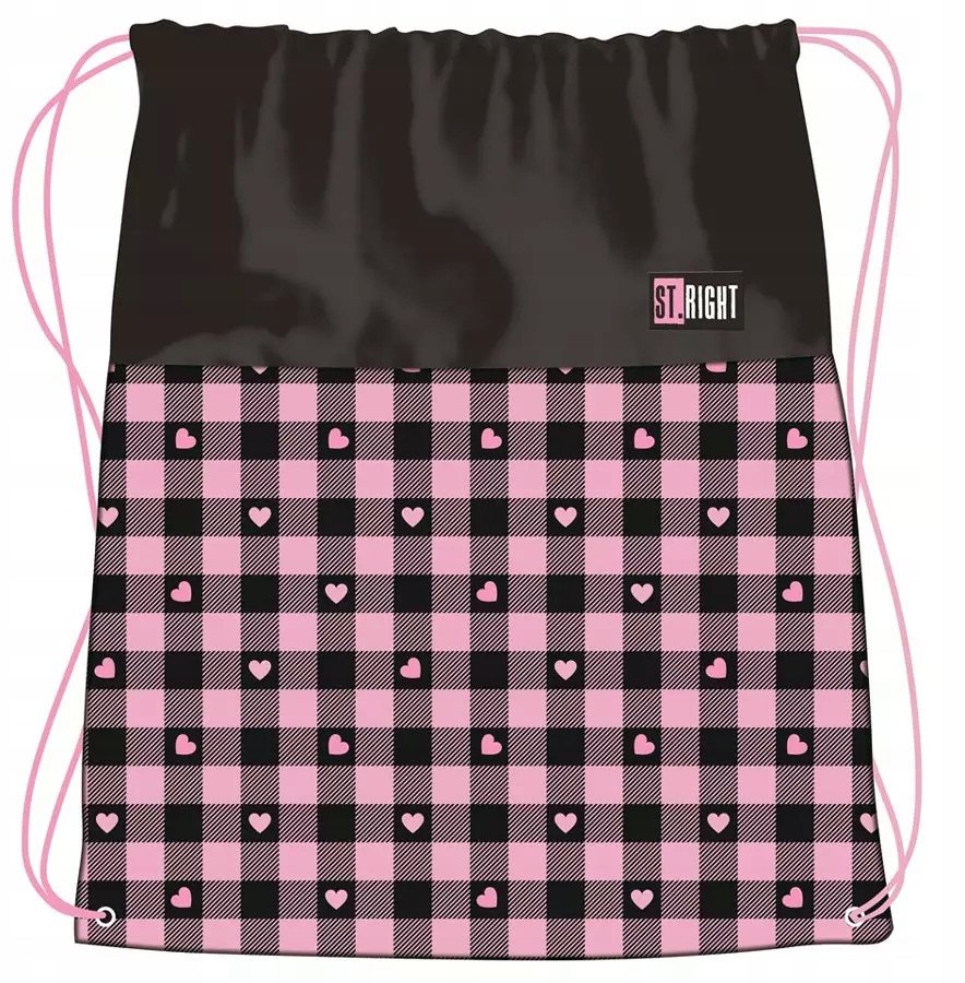 WOREK NA BUTY STRIGHT PINK CHECKERED FOL