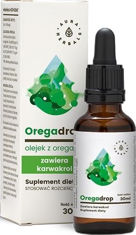 Aura Herbals Oregadrop, Olejek z Oregano, krople, 30ml