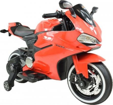 Super-Toys WIELKI MOTOR ŚCIGACZ PERFECT WOLNY START, ŚWIECĄCE, MIĘKKIE KOŁA/1628G