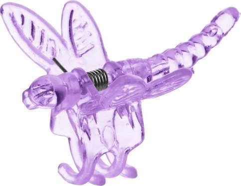 Galicja Klipsy do storczyka fioletowe plastikowe 4 szt.