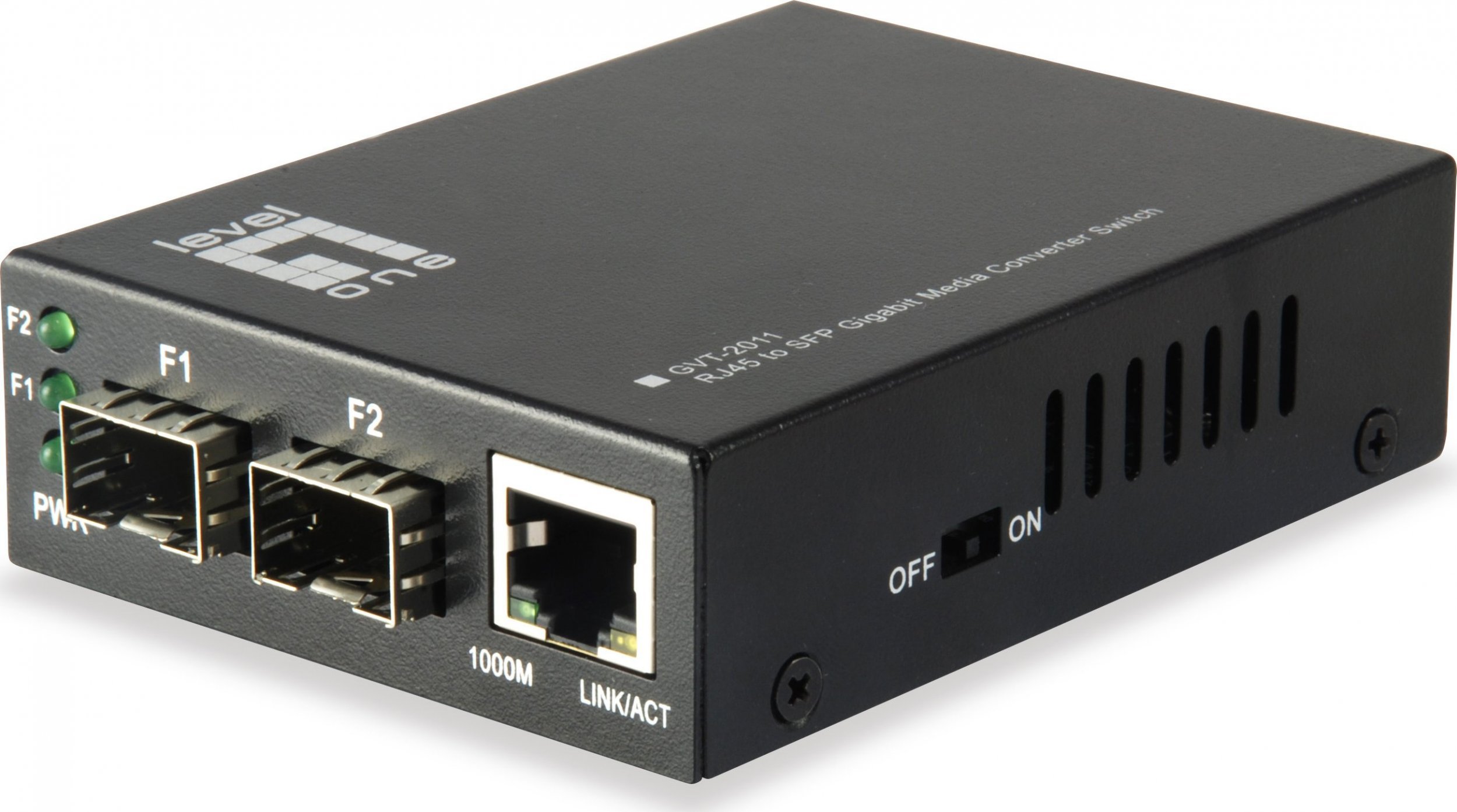 Konwerter światłowodowy LevelOne LevelOne Media Konverter GVT-2011 GE>SFP Switch