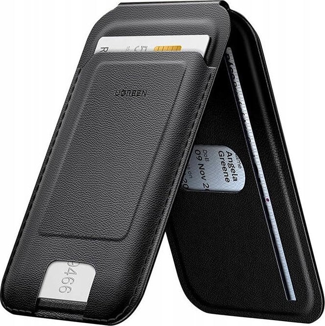 Ugreen Uniwersalny portfel magnetyczny z funkcją podstawki UGREEN LP836 MagSafe czarny