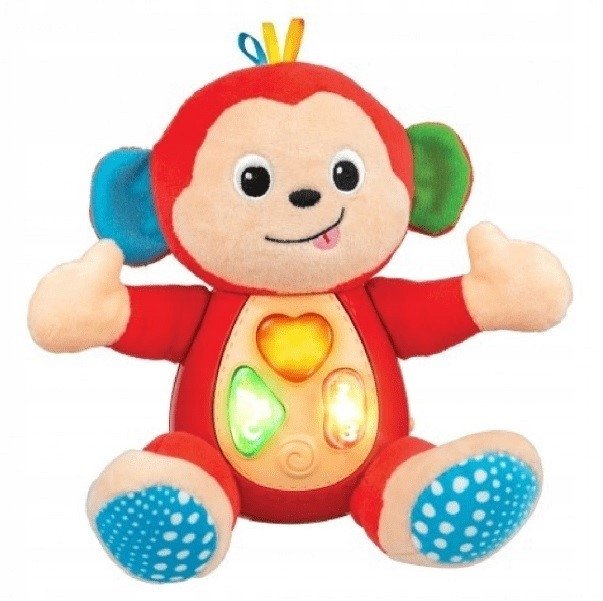 SMILY PLAY Małpka przytulak interaktywny mówi